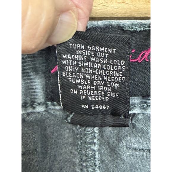 TORRID Women's Gray Corduroy Capris Sz 14 Preppy Classic Casual - Picture 8 of 14